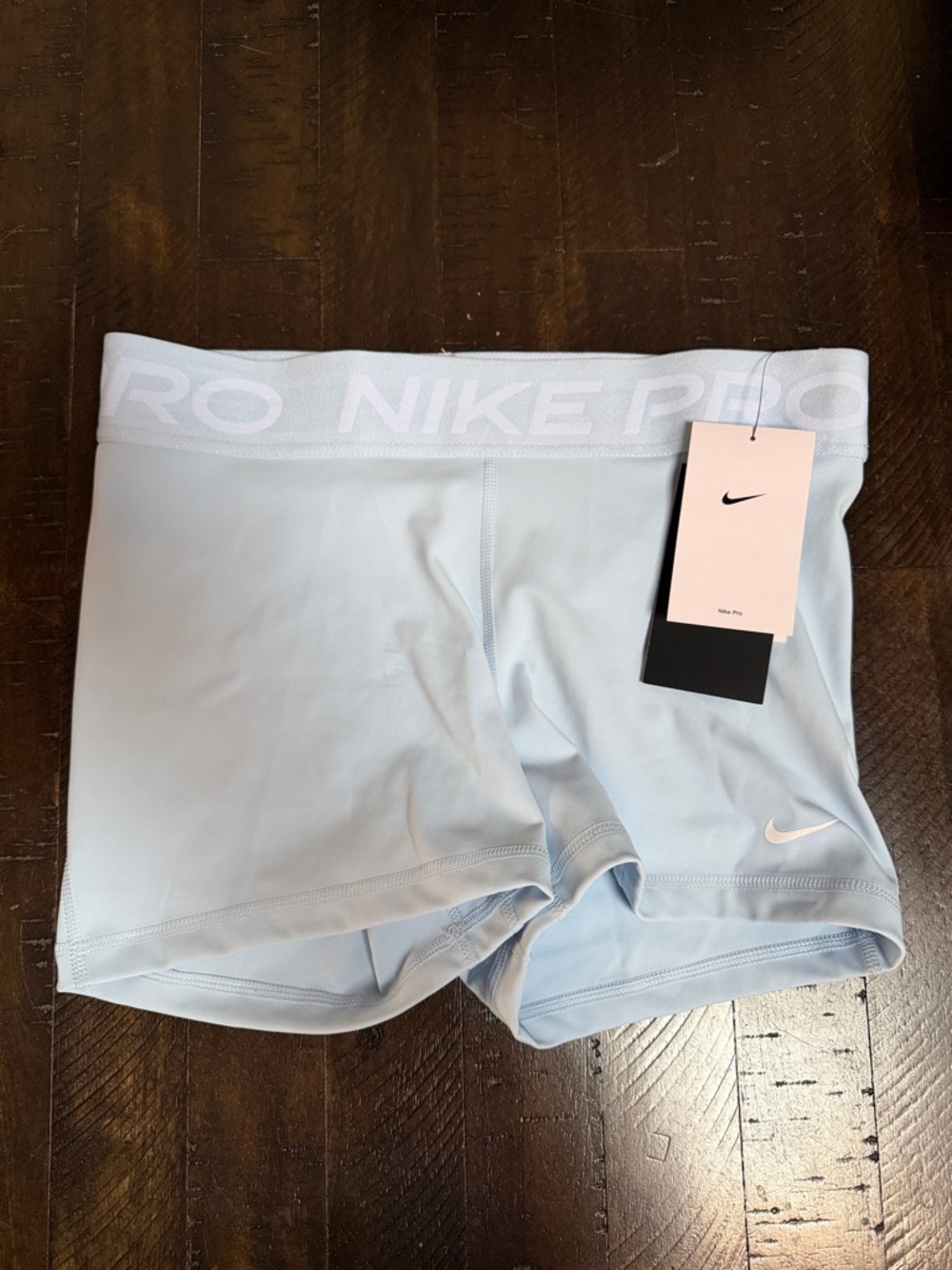 Nike Pale Blue Performance Compression Shorts